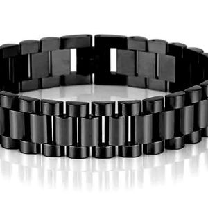 Misa & Co. Classic Stainless Steel Bracelet  / Black - Unisex
